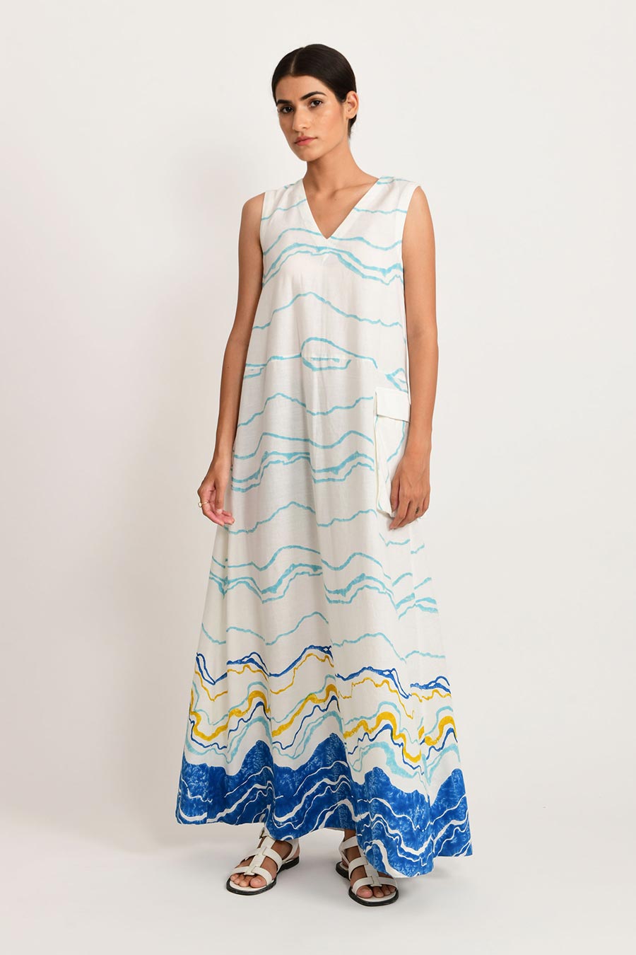 Blue Ocean Big Pocket Dress