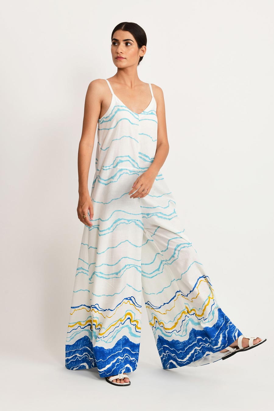 Blue Ocean Strappy Jumpsit