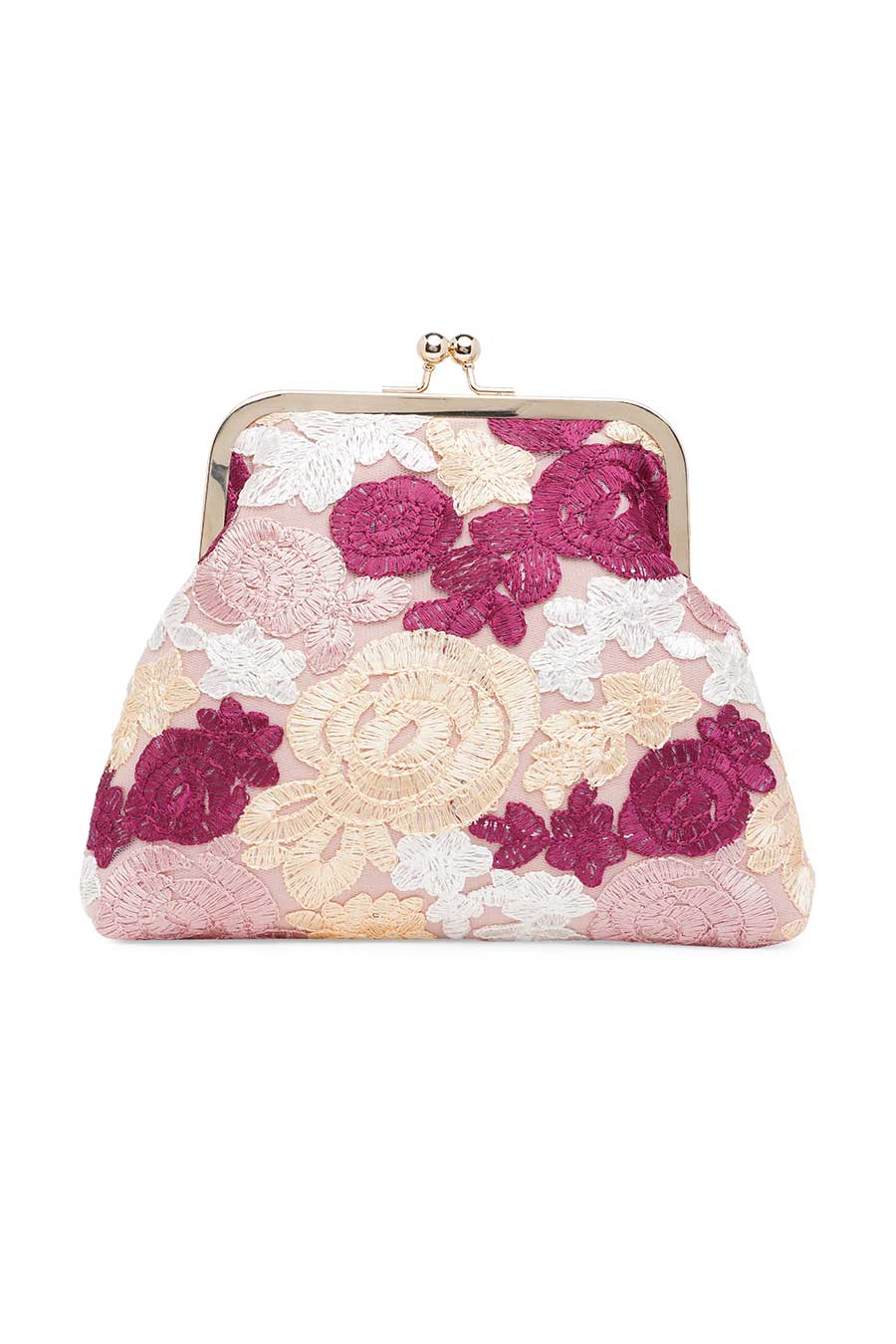 Floral Crochet Pouch Clutch