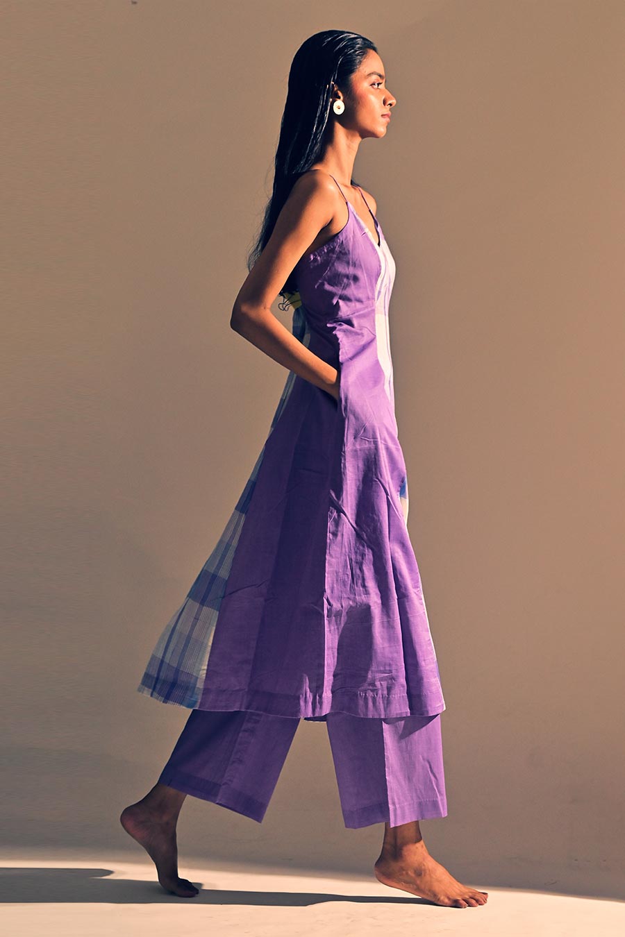 Amethyst Quartz Strappy Tunic Dress
