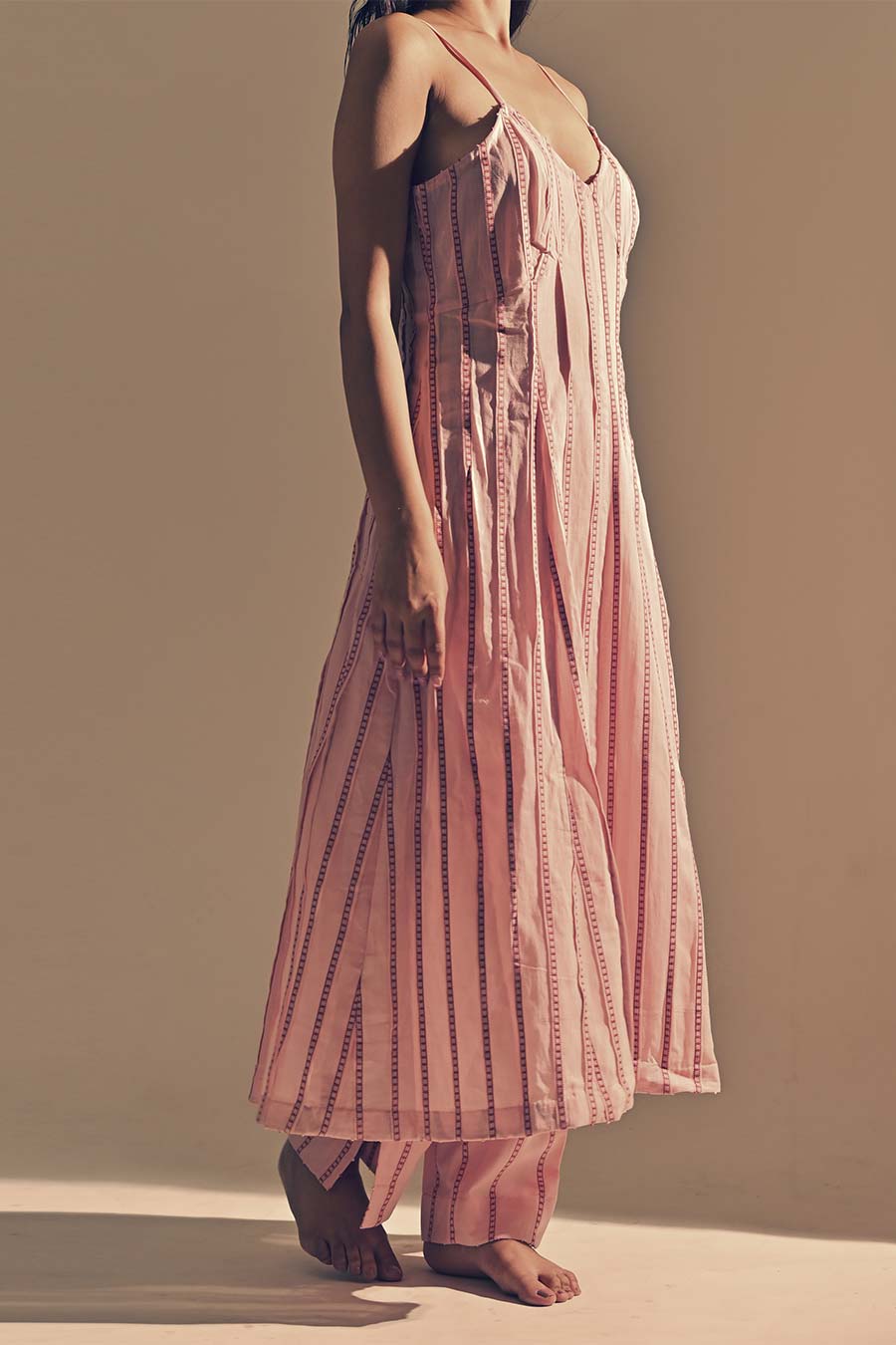 Taffiete Panelled Tunic Dress