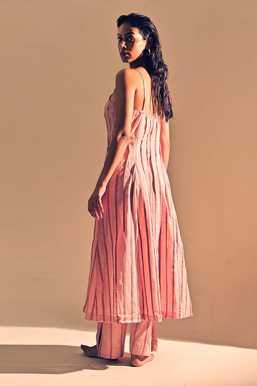 Taffiete Panelled Tunic Dress