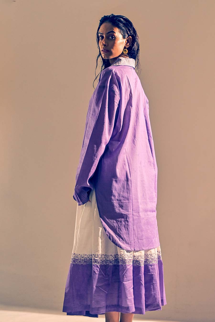 Amethyst Drop Shoulder Shirt