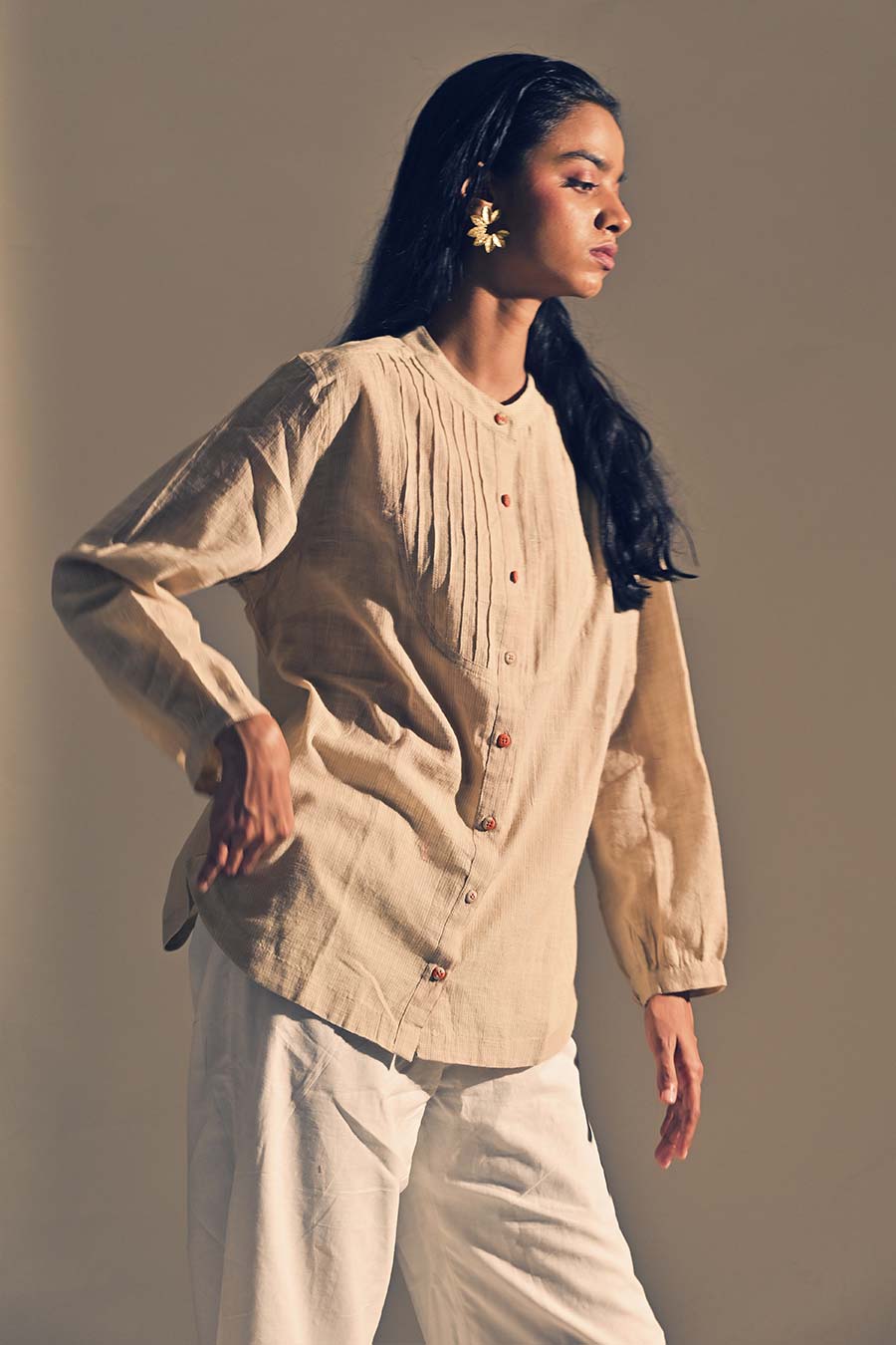 Moonstone Pintuck Shirt