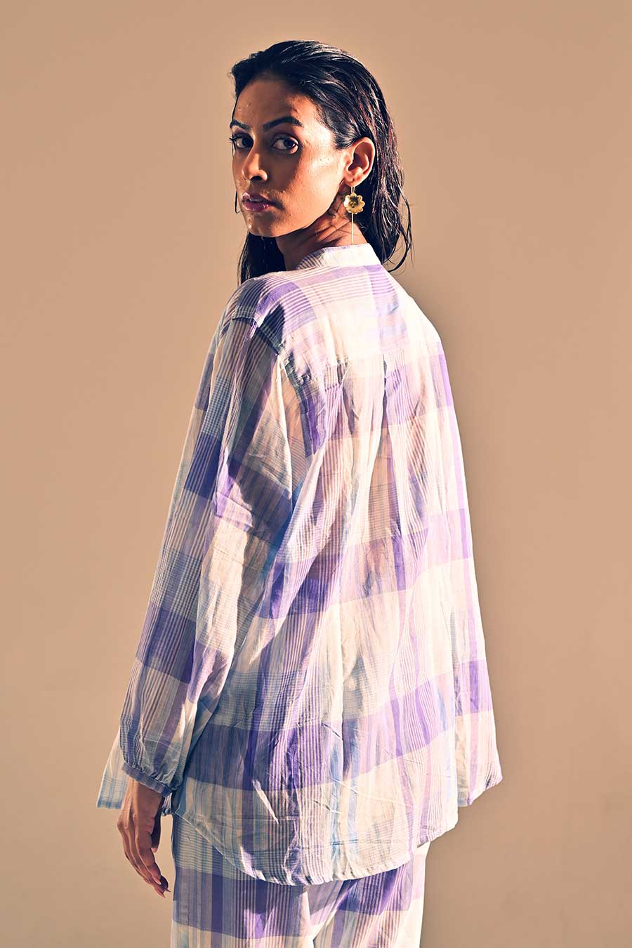 Amethyst Quartz Pintuck Shirt