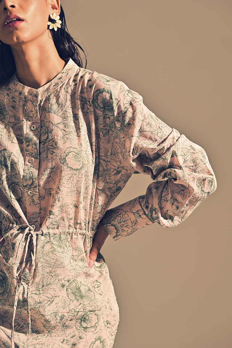Beryl Knotted Waist Shirt