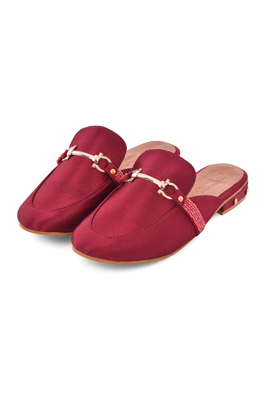 Gem Stone Maroon Loafers