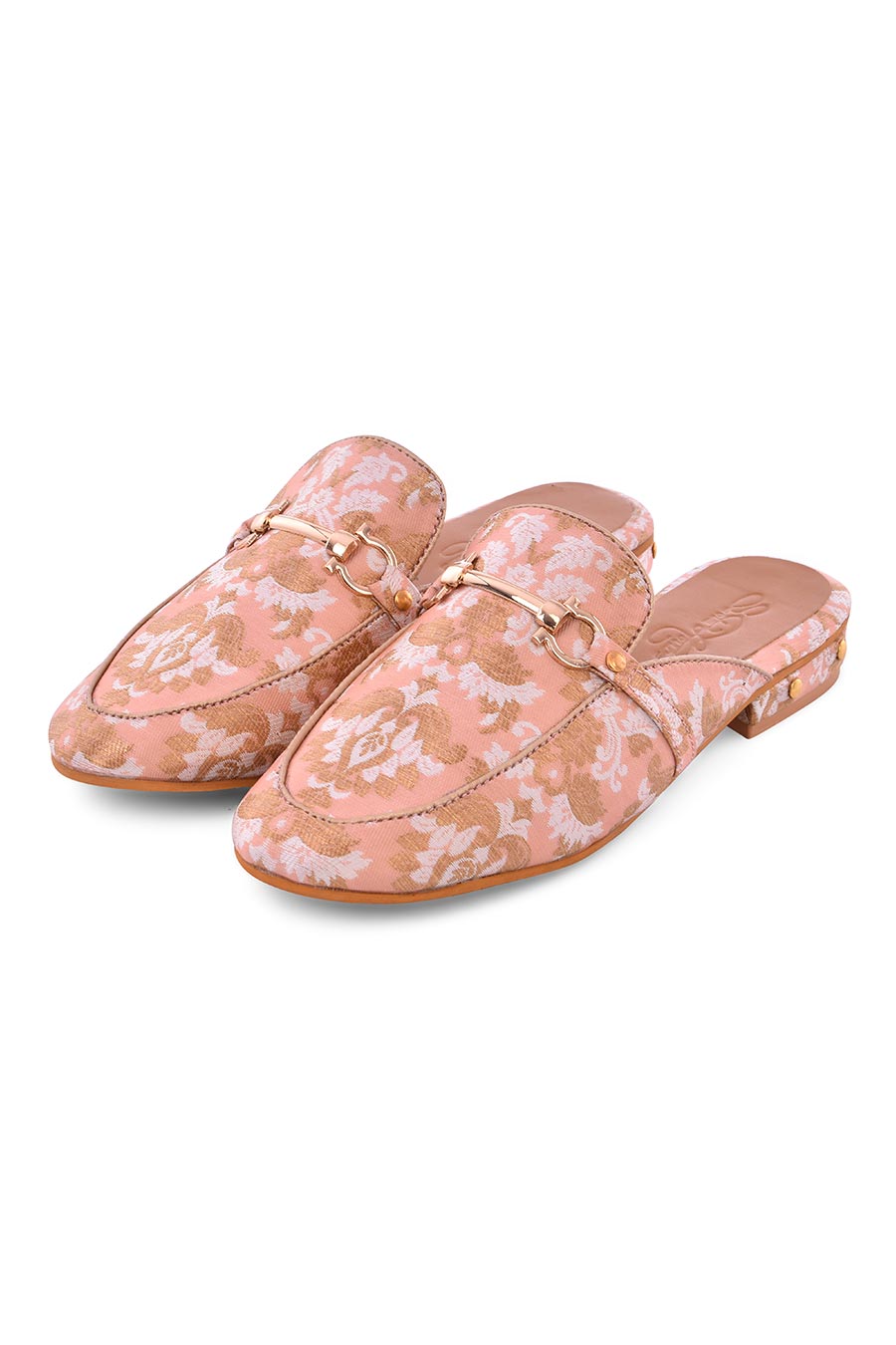Nude Pink Baroque Loafers