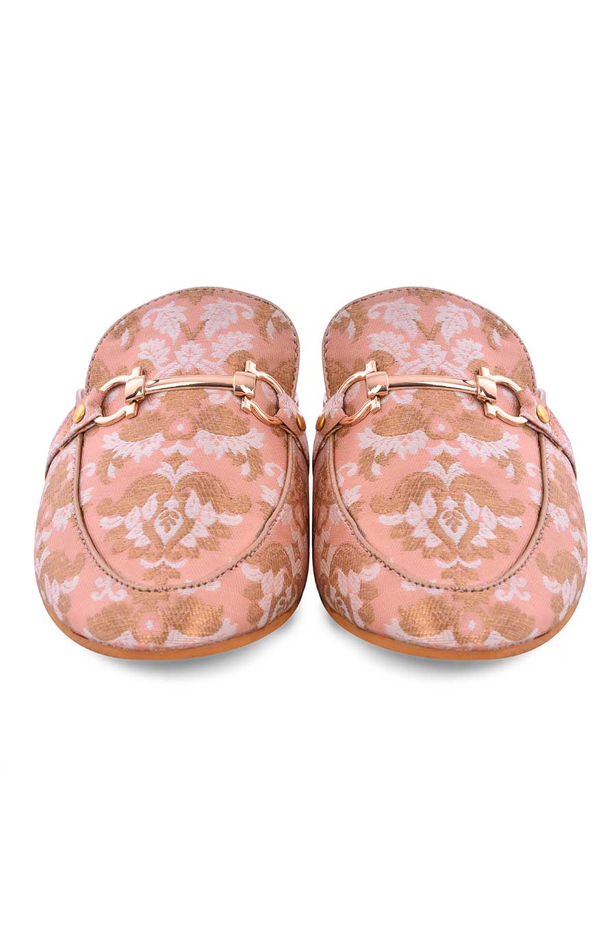 Nude Pink Baroque Loafers
