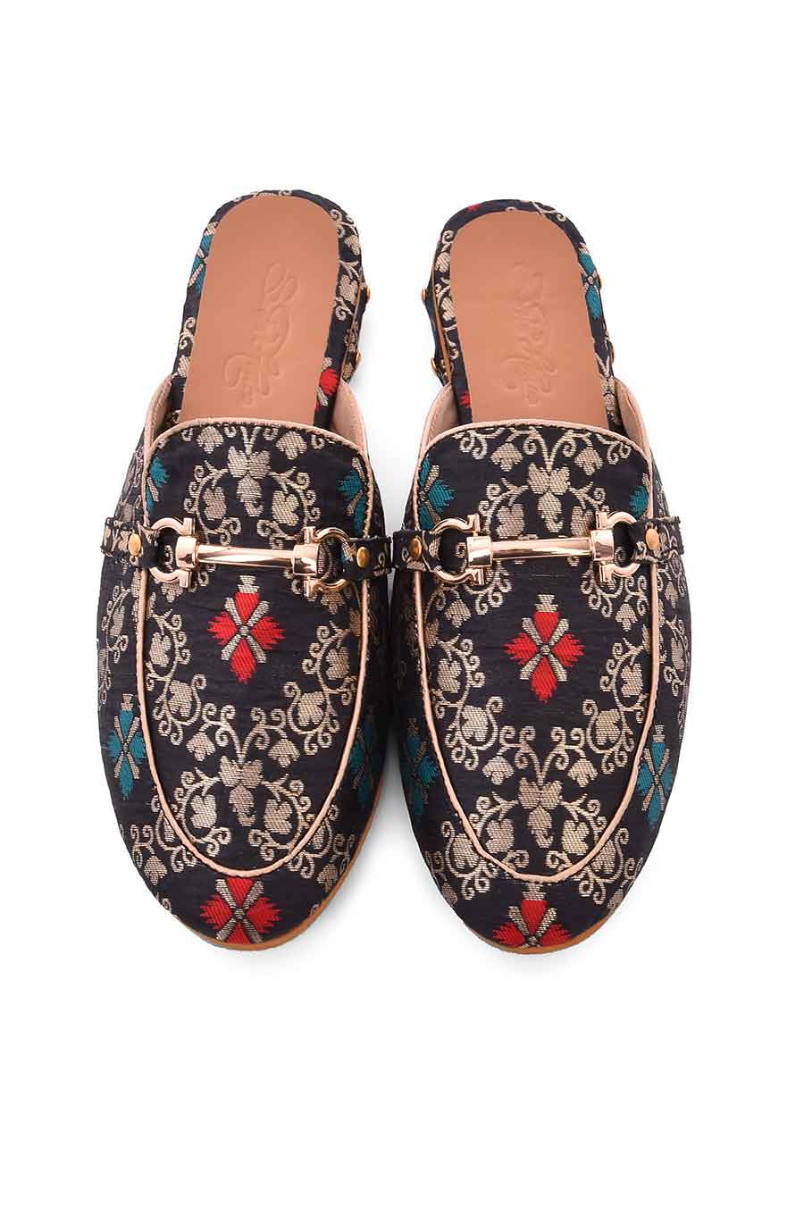 Black Baroque Loafers