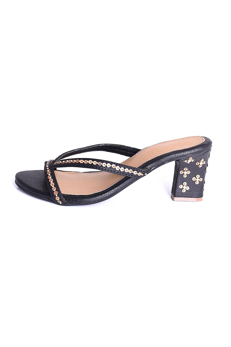 Celine Black Strappy Sandals With Heel