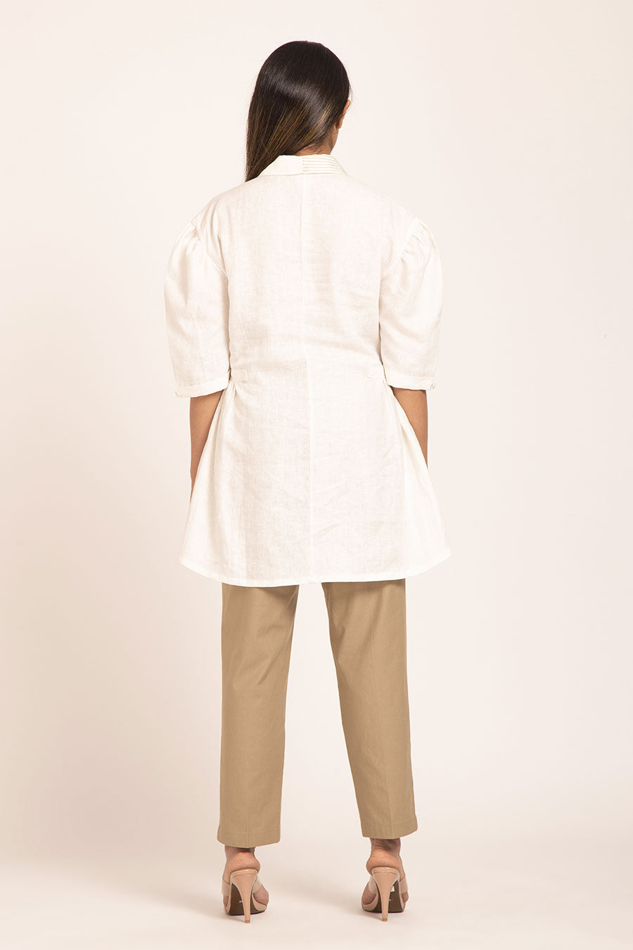 Camellia - White Linen Shirt