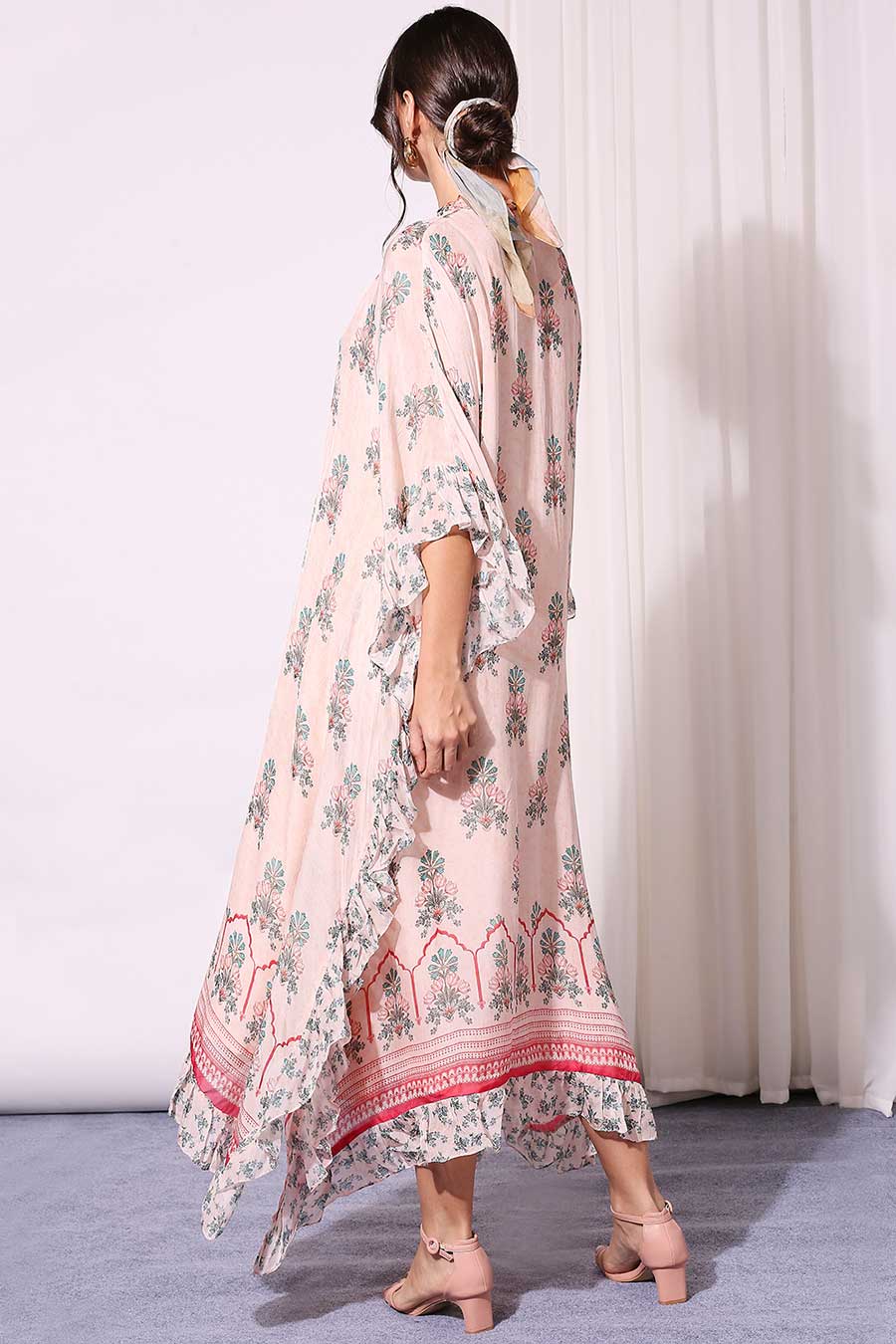 Mellow Rose Printed Kaftan Dress