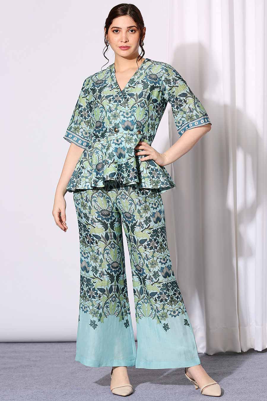Pastel Bloom Top & Pant Co-Ord Set
