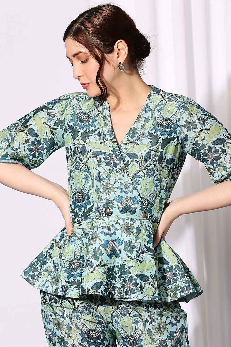 Pastel Bloom Top & Pant Co-Ord Set