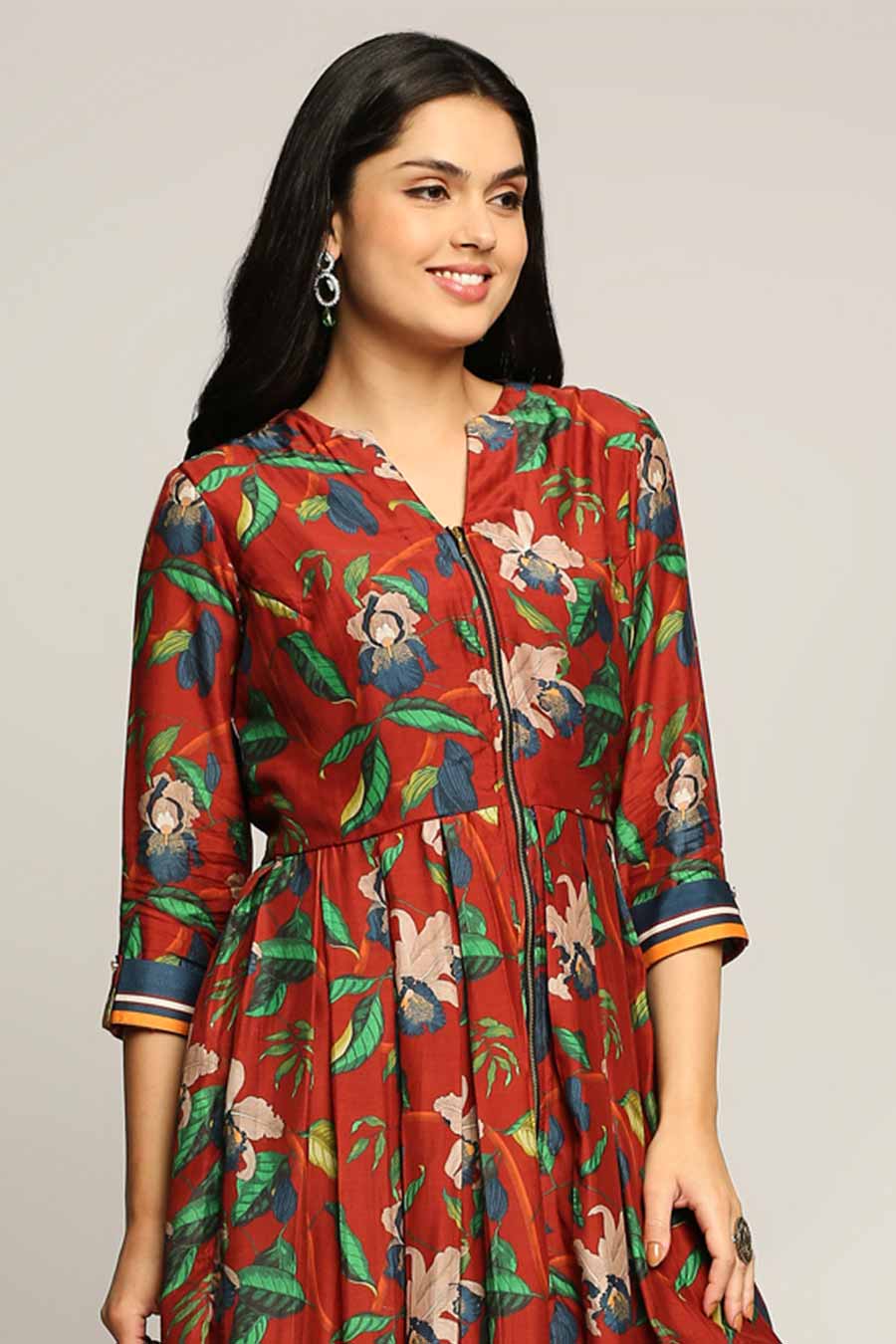 Orchid Bloom Flared Kurta & Pant Set