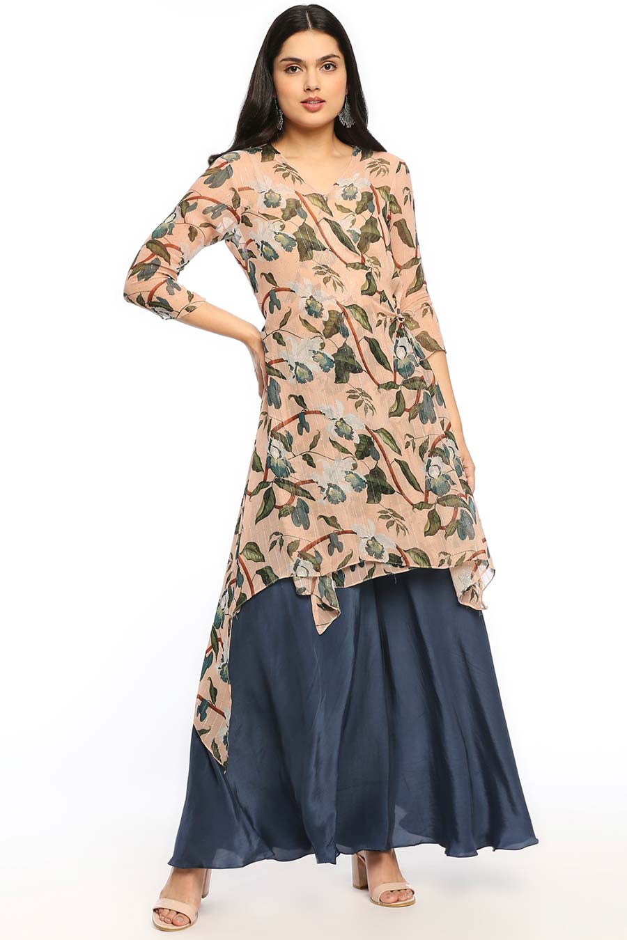 Orchid Bloom Kurta & Flared Pants Set