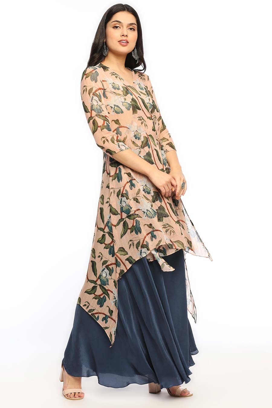 Orchid Bloom Kurta & Flared Pants Set