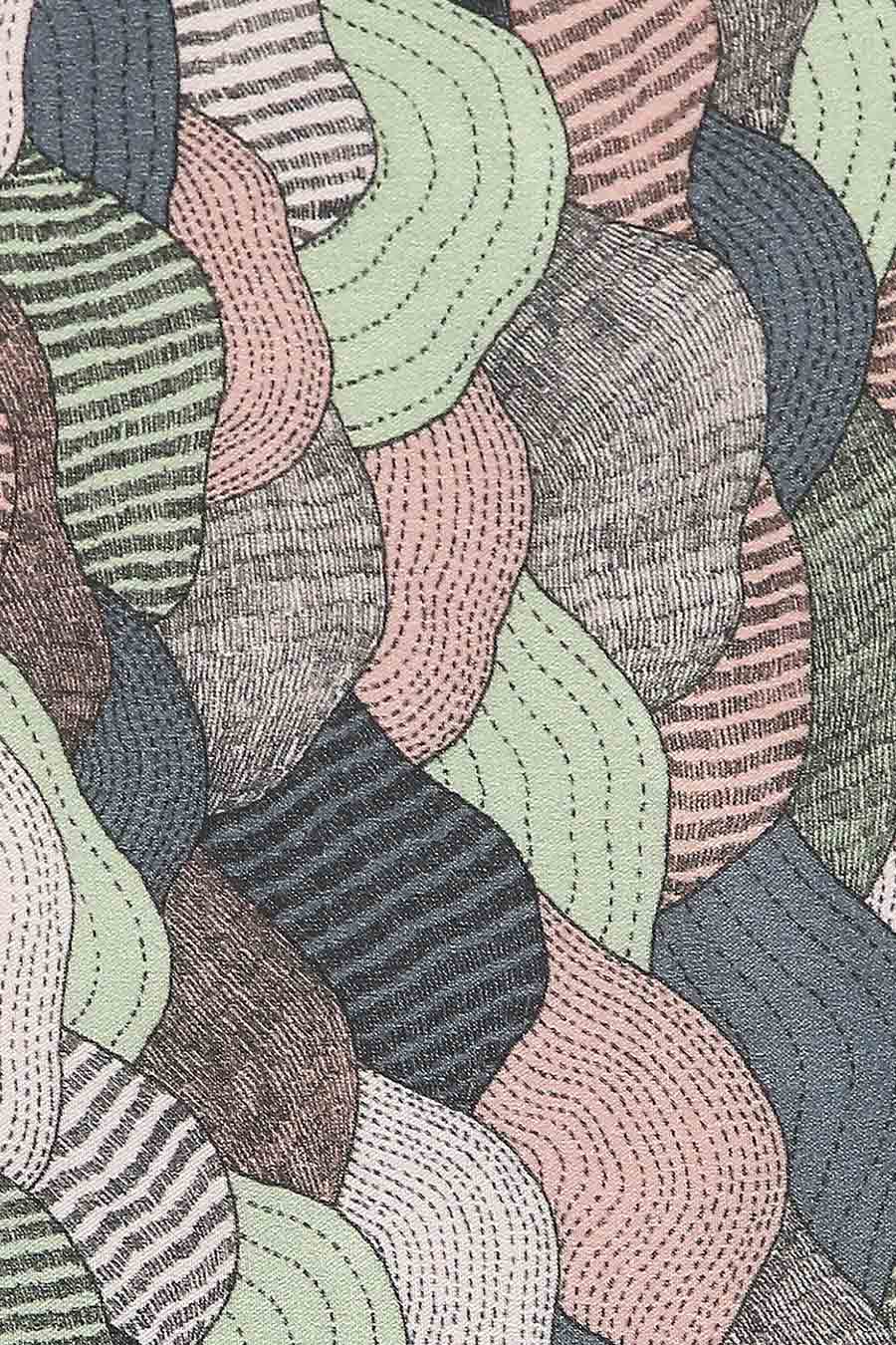 Multicolour Pastel Bloom Print Pocket Square