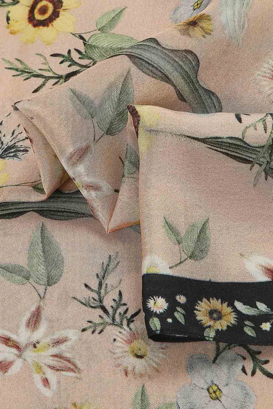Gulista Print Peach Scarf
