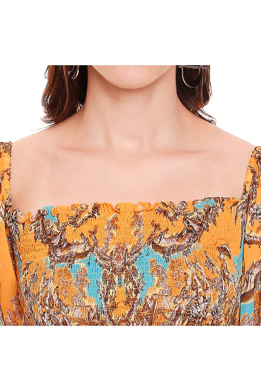 Yellow Top and Dhoti Skirt Co-Ord Set
