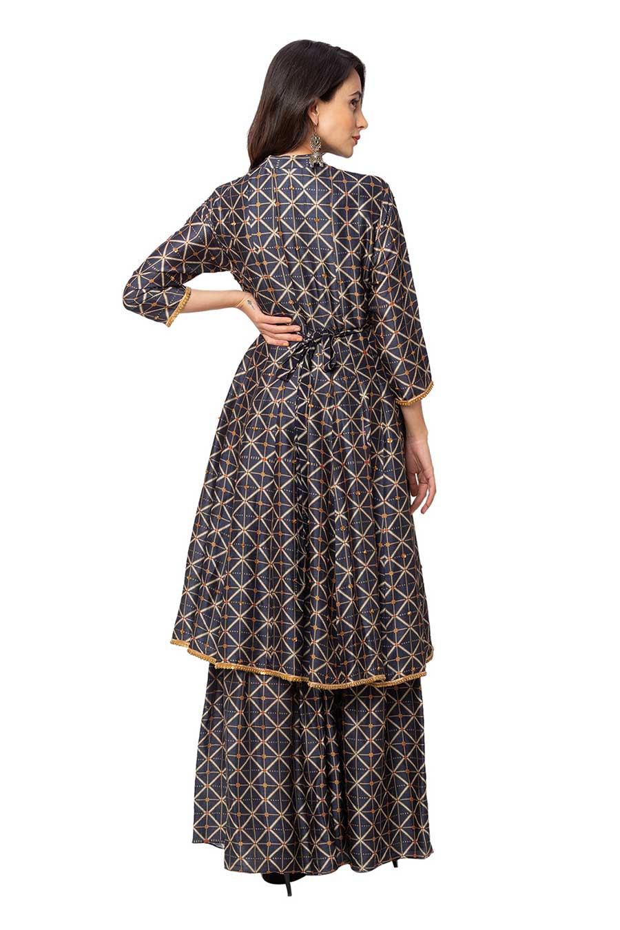 Blue Sharara Set With Duaptta