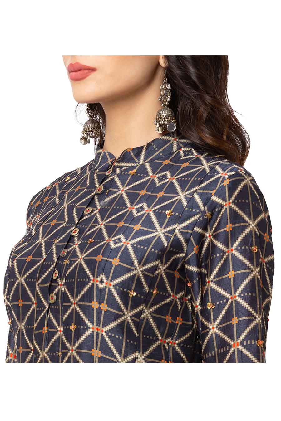 Blue Sharara Set With Duaptta