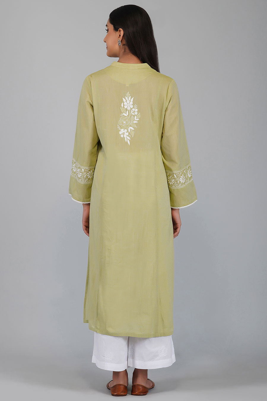 Garima Green Chikankari Kurta