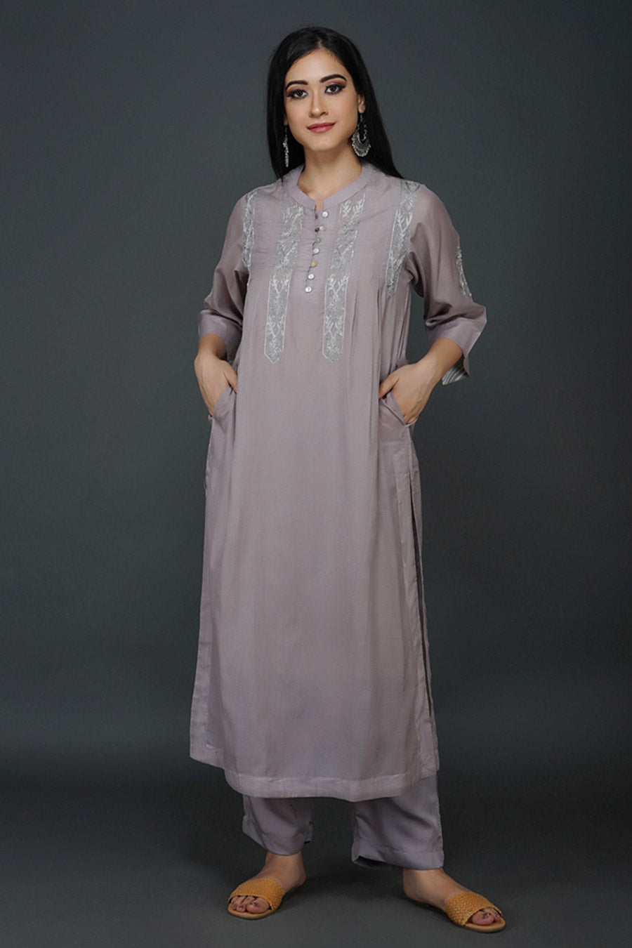 Jamun Chikankari Kurta Set (Set of 3)