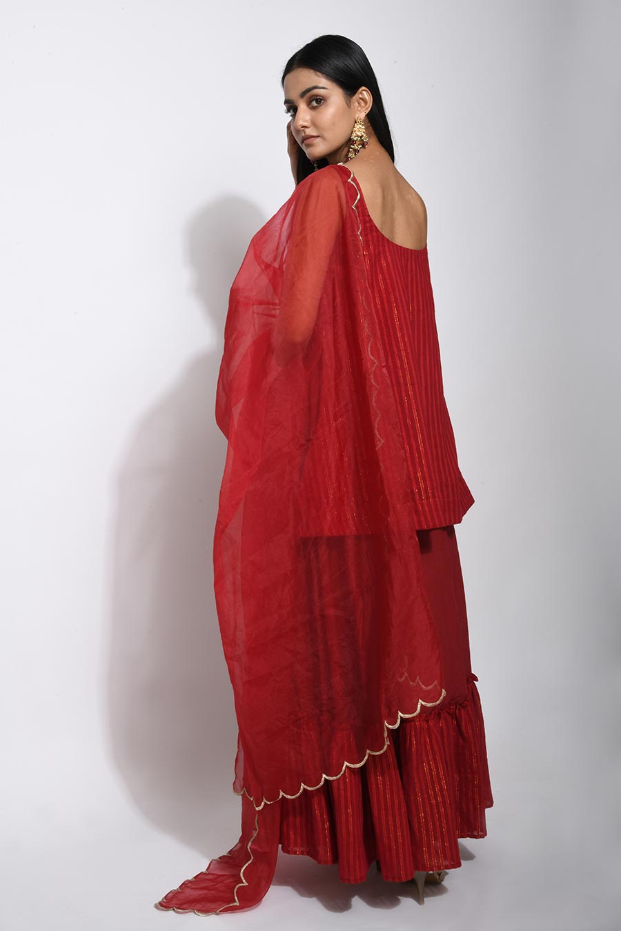 Crimson Red Lehenga Set