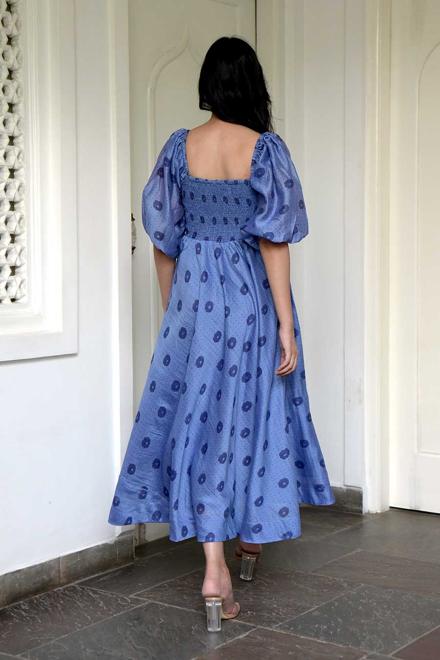Cornflower Blue Handwoven Dress
