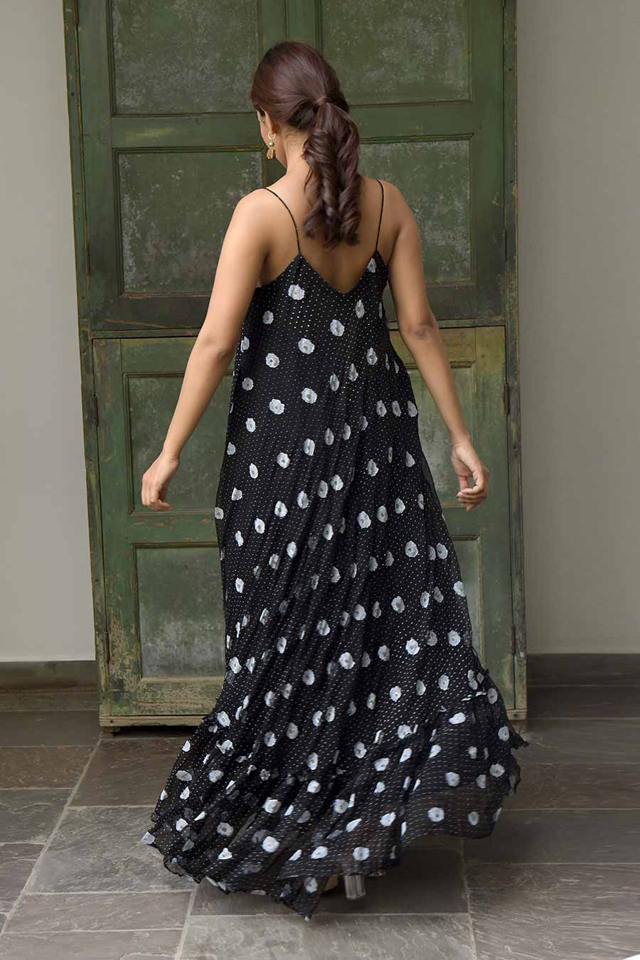 Queen of Spades Black Strappy Dress