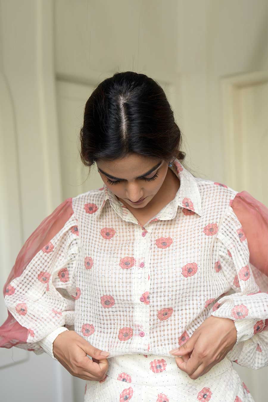 White Poppy Handwoven Shirt