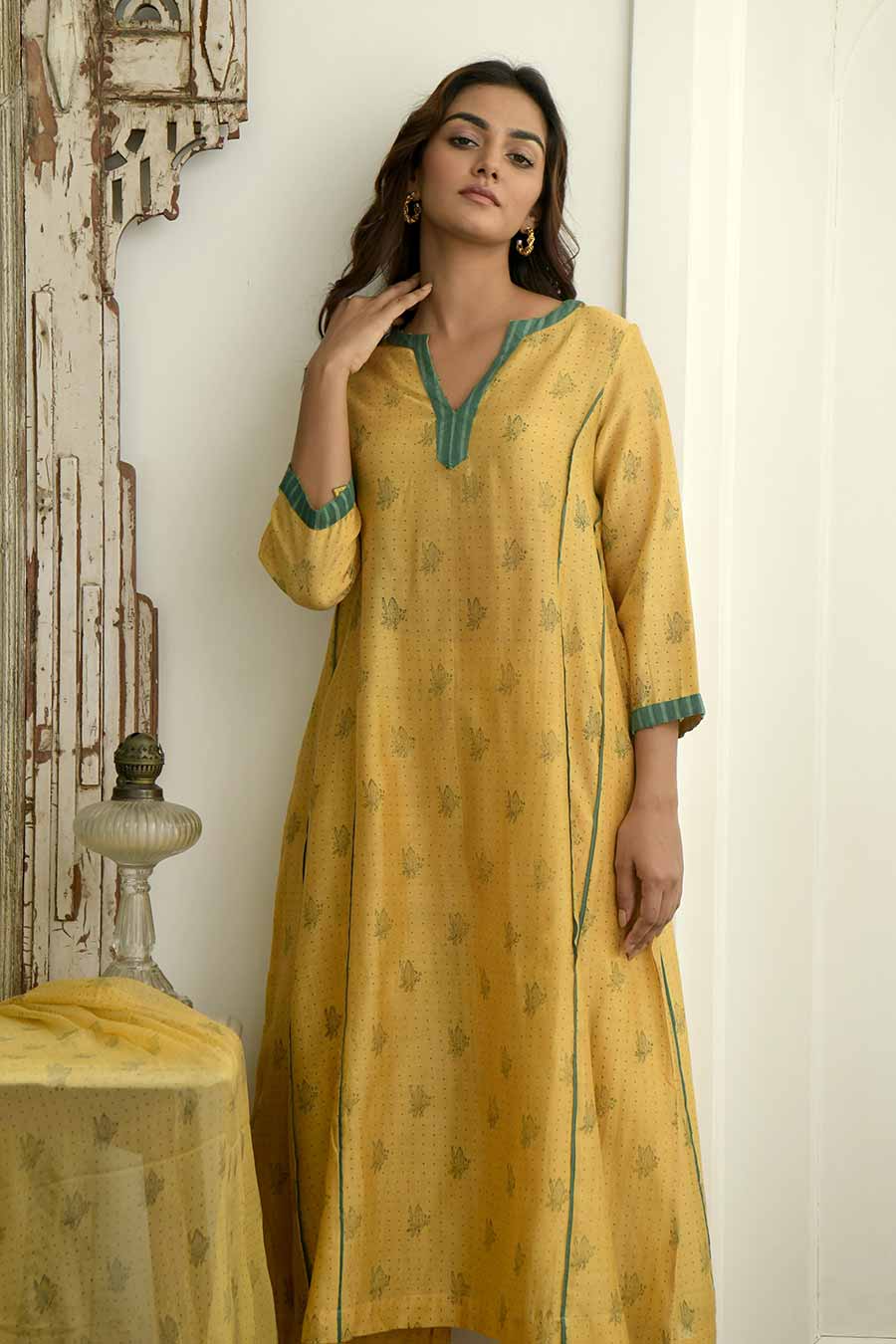 Mustard & Cinnamon Kurta Set