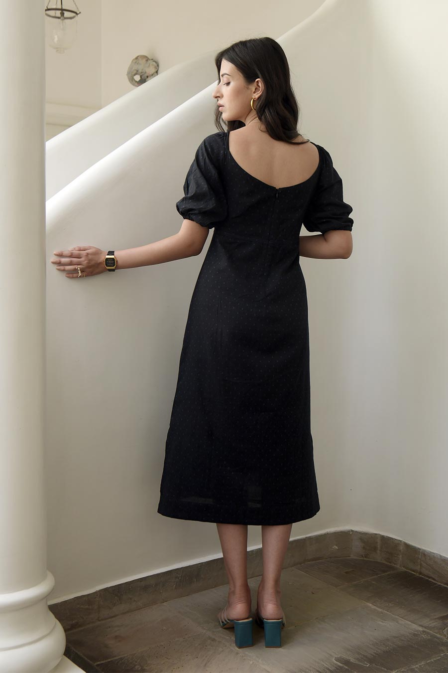 Black Raven Handwoven Dress