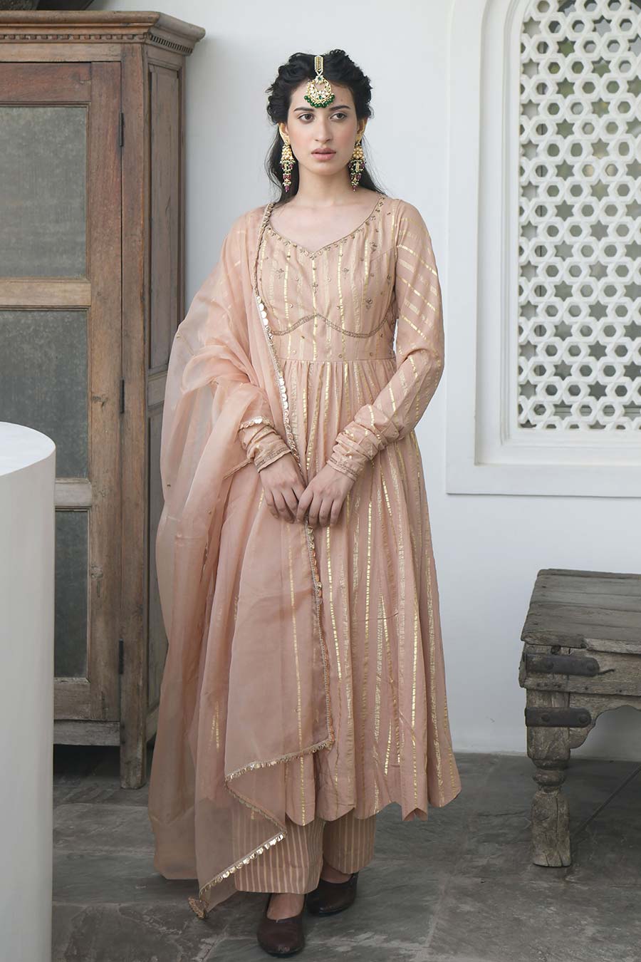 Golden Dream Embroidered Kurta Set