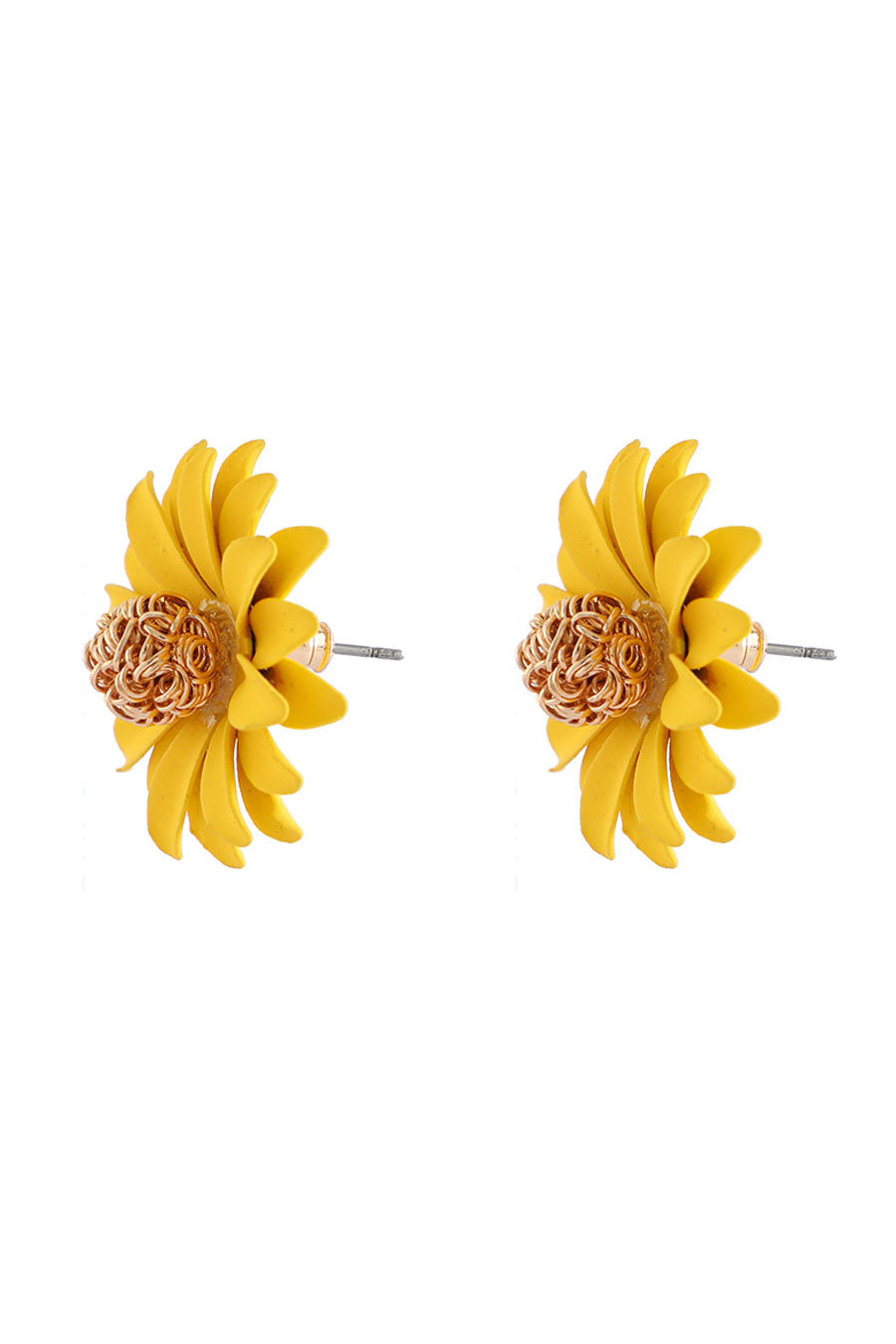 Yellow Fleur Earrings
