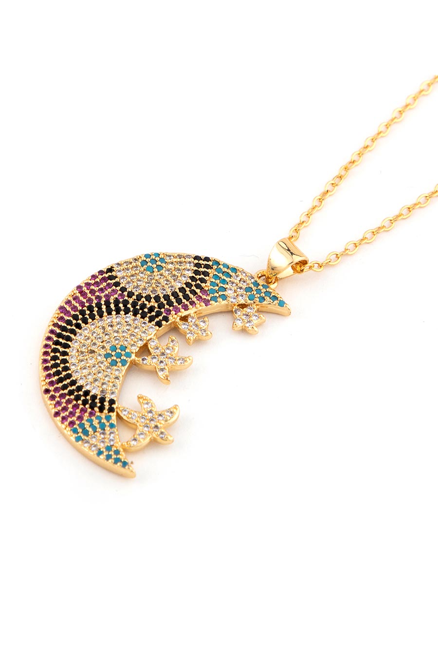 Gold Plated Cresent Moon Necklace