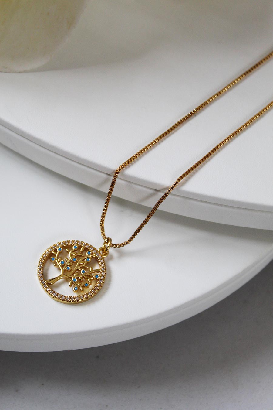 Gold Plated Tree of Life Necklace