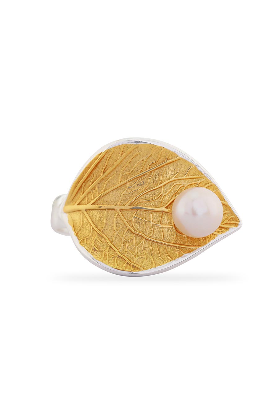 Gold Plated Sterling Silver Feuille Ring