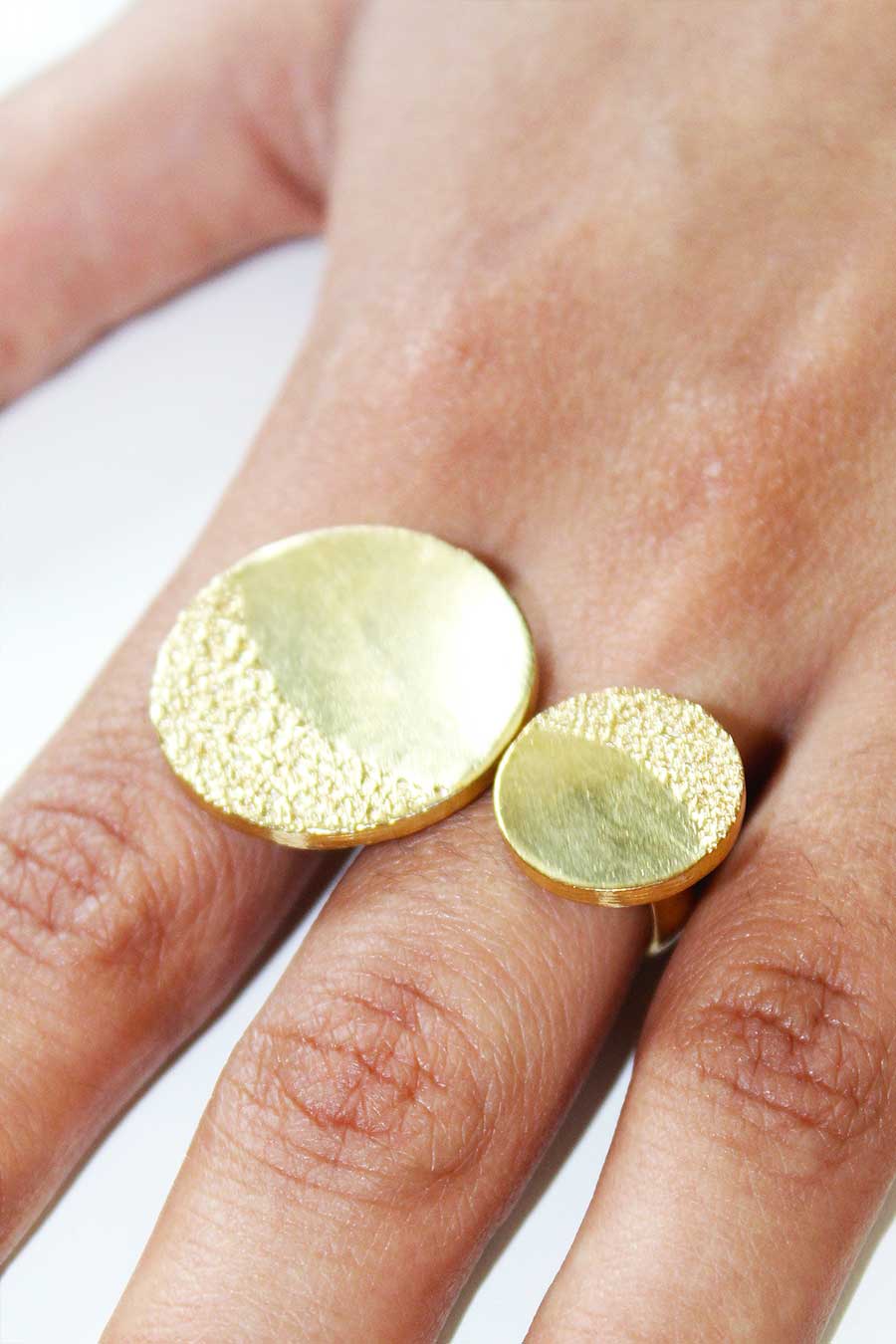 Gold Plated Dusk to Dawn Ring