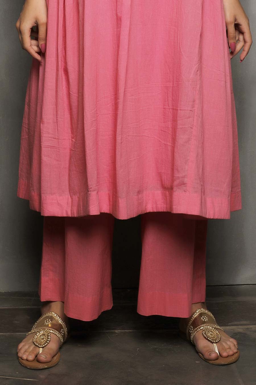 GIRIVAR - Pink Kurta & Pant Set