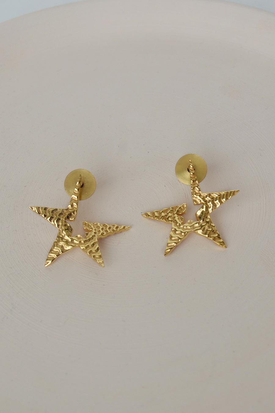 Tinted Star Statement Stud Earrings
