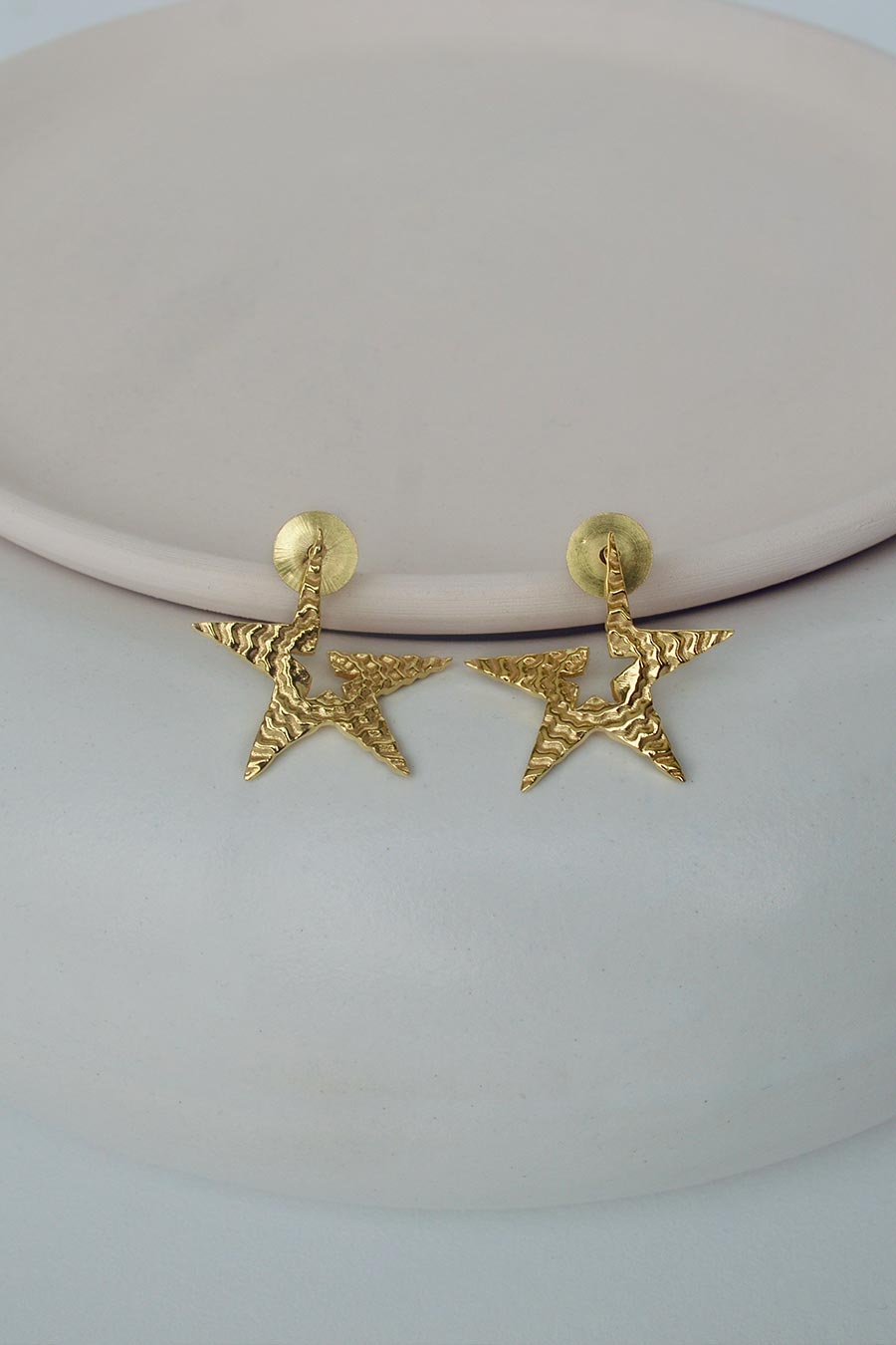 Tinted Star Statement Stud Earrings