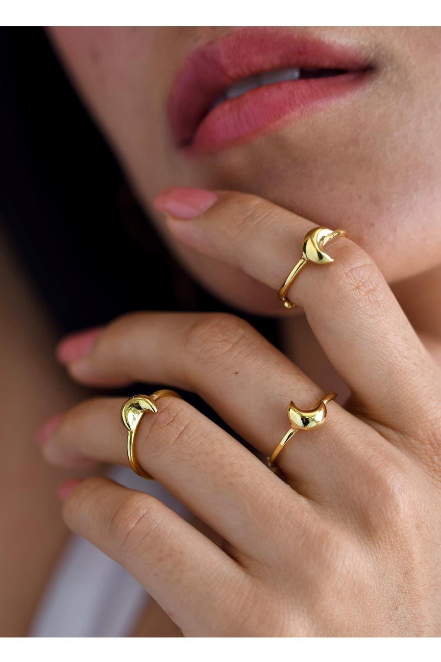 Stackable Moon Rings (Set of 3)