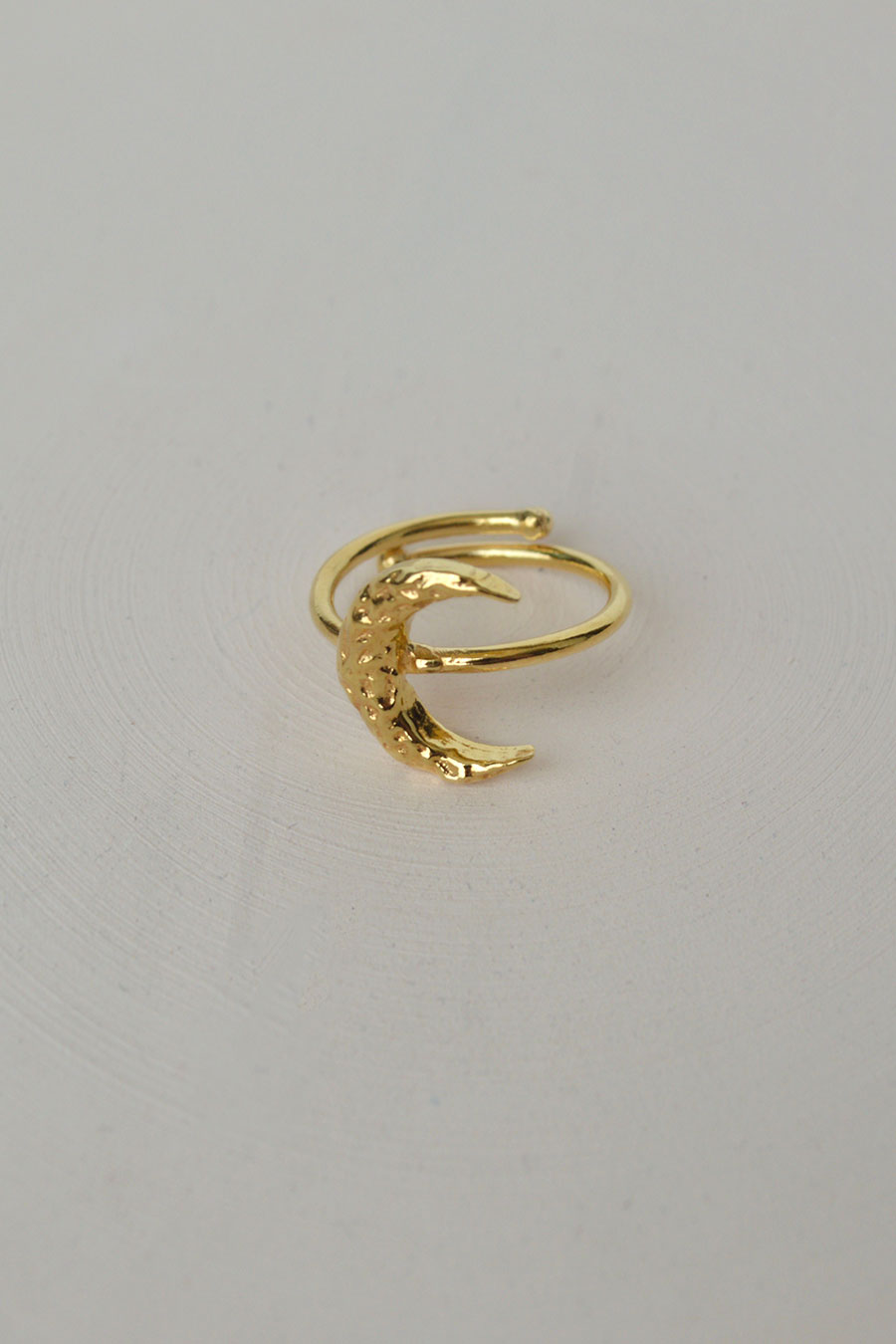 Crescent Adjustable Moon Ring