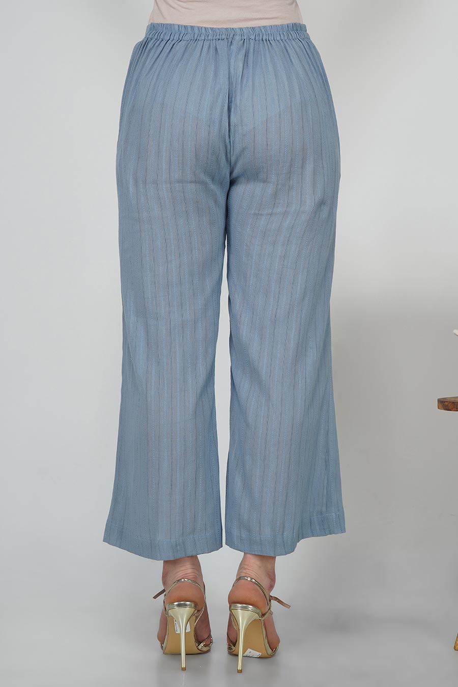 Lavender Kurta & Pants Set With Slip
