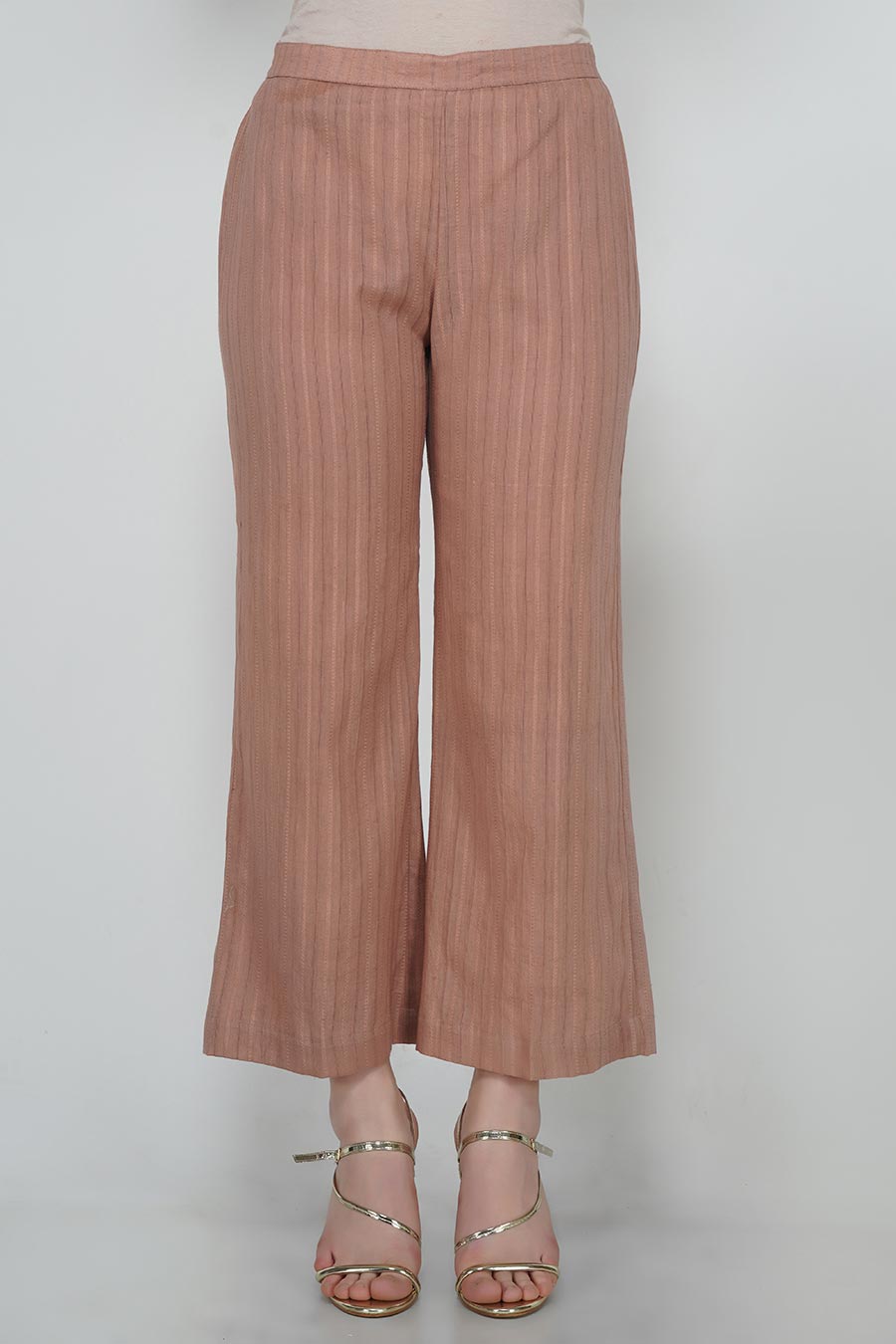 Sepia Kurta & Pants Set With Slip