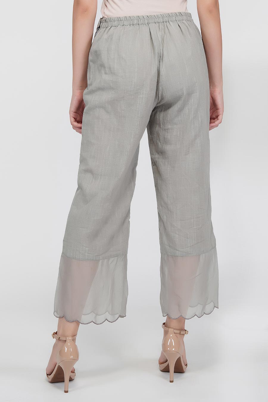 Grey Straight Kurta & Pants Set