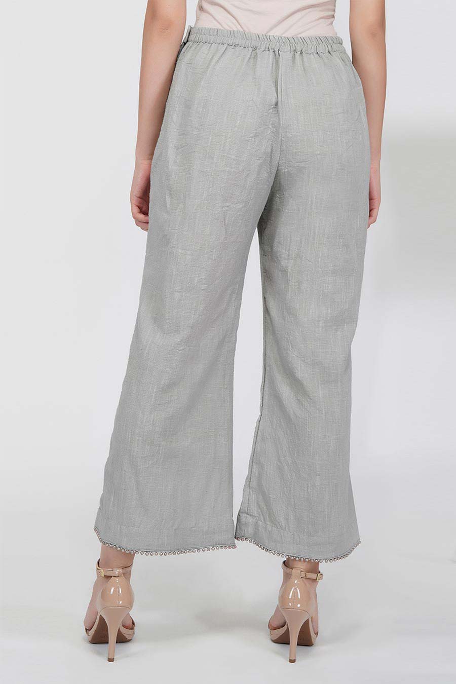 Grey A-Line Kurta & Pants Set